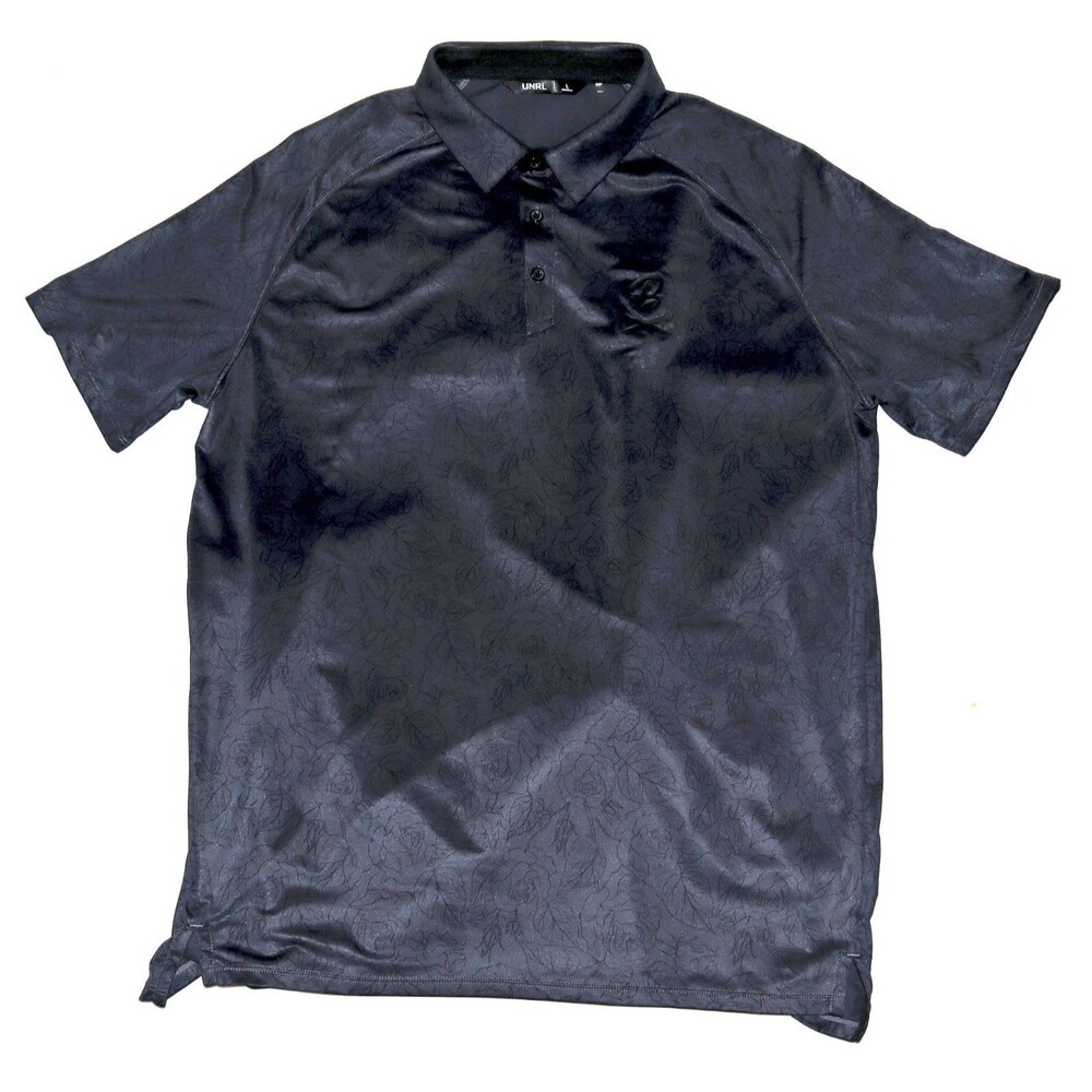UNRL Athletic Fit Barstool Sports Men's Floral Golf Polo Shirt‎ Size Large